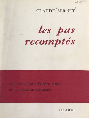 cover image of Les pas recomptés